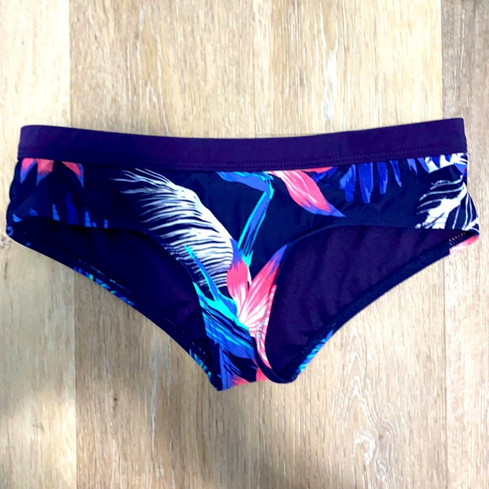 Roxy Bikini Bottoms - Tropical/Floral - Navy - S